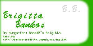 brigitta bankos business card